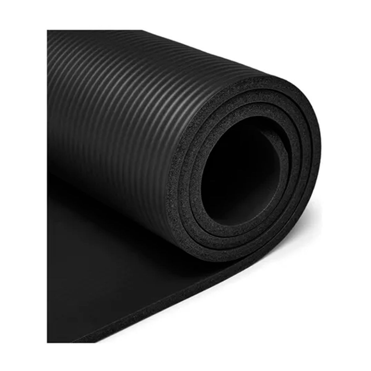 GENERICO - Mat Negro 10 Mm Para Yoga Pilates Extra Grueso