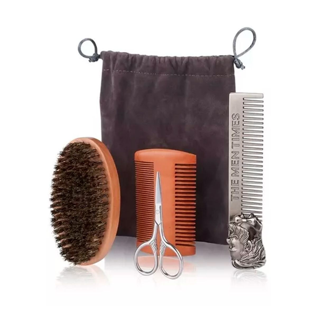 GENERICO - Juego De Cepillo Y Peine De Barba Para Hombre