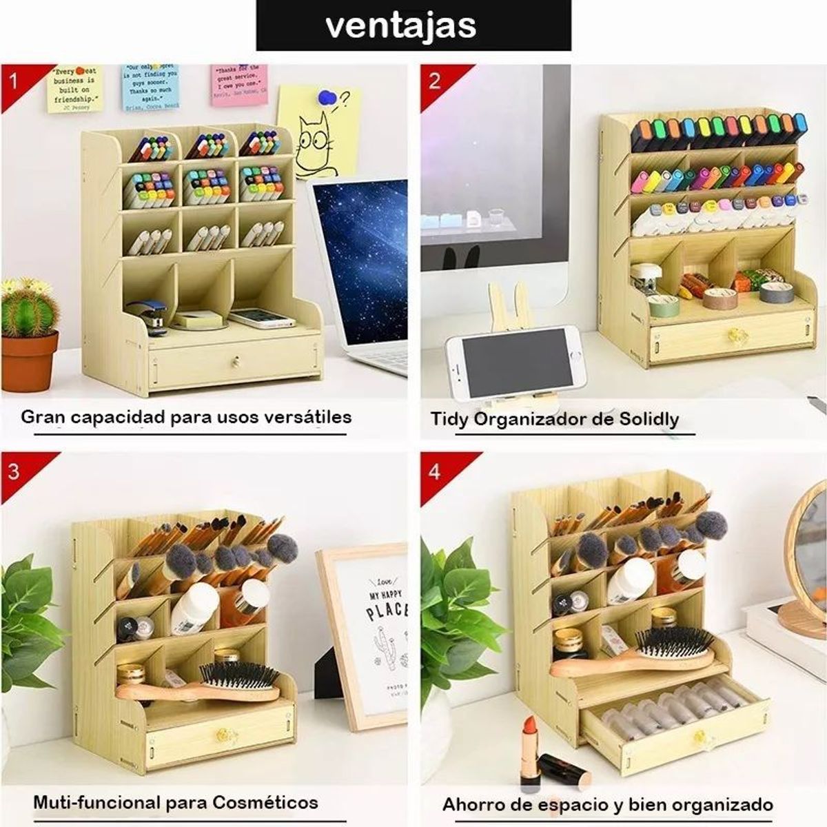 KUANGYE - Pack Organizador De Lápices Plumones Súper Tips Lettering