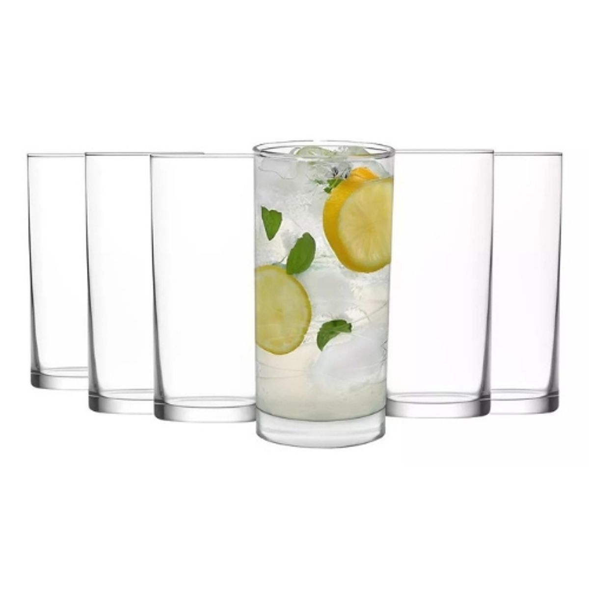 LAV - Set 6 Vasos Vidrio para bebidas Glory 300 ML Turcos