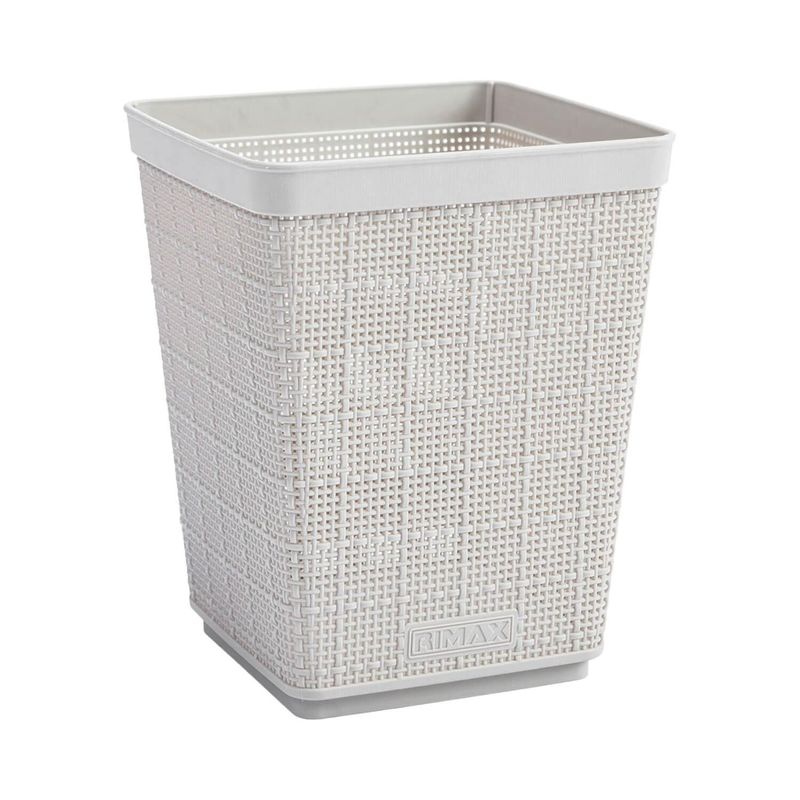 RIMAX - Papelero textura Gris 6 Lts Figue Rimax