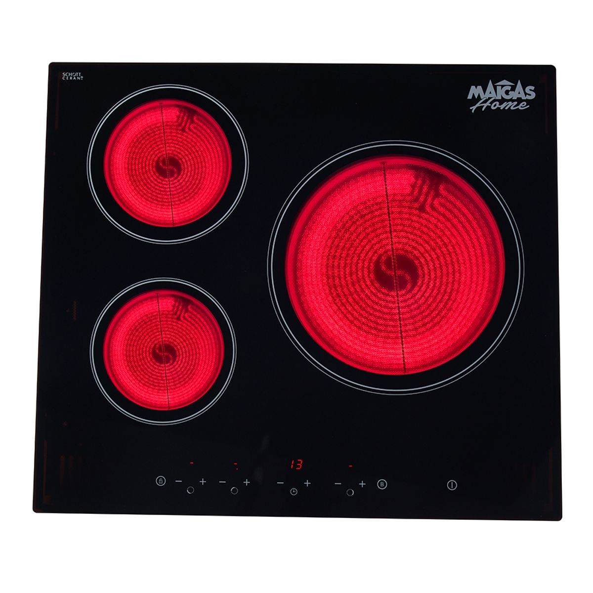 MAIGAS - Encimera de Inducción 3 Platos High Quality CEI03