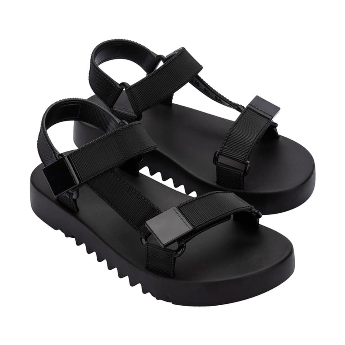 MELISSA - Sandalia Flowing Papete Negro Melissa