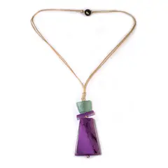 MAILEA - Collar trapecio mujer acrílico