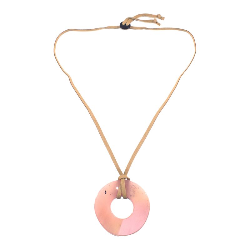 MAILEA - Collar circulo mujer acrílico