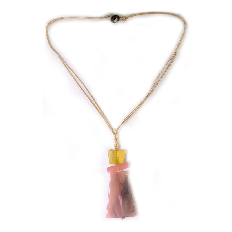 MAILEA - Collar trapecio mujer acrílico