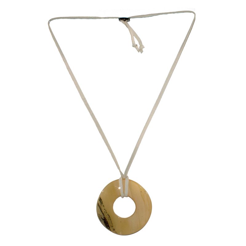 MAILEA - Collar circulo mujer acrílico