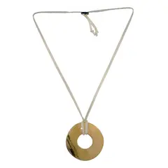 MAILEA - Collar circulo mujer acrílico