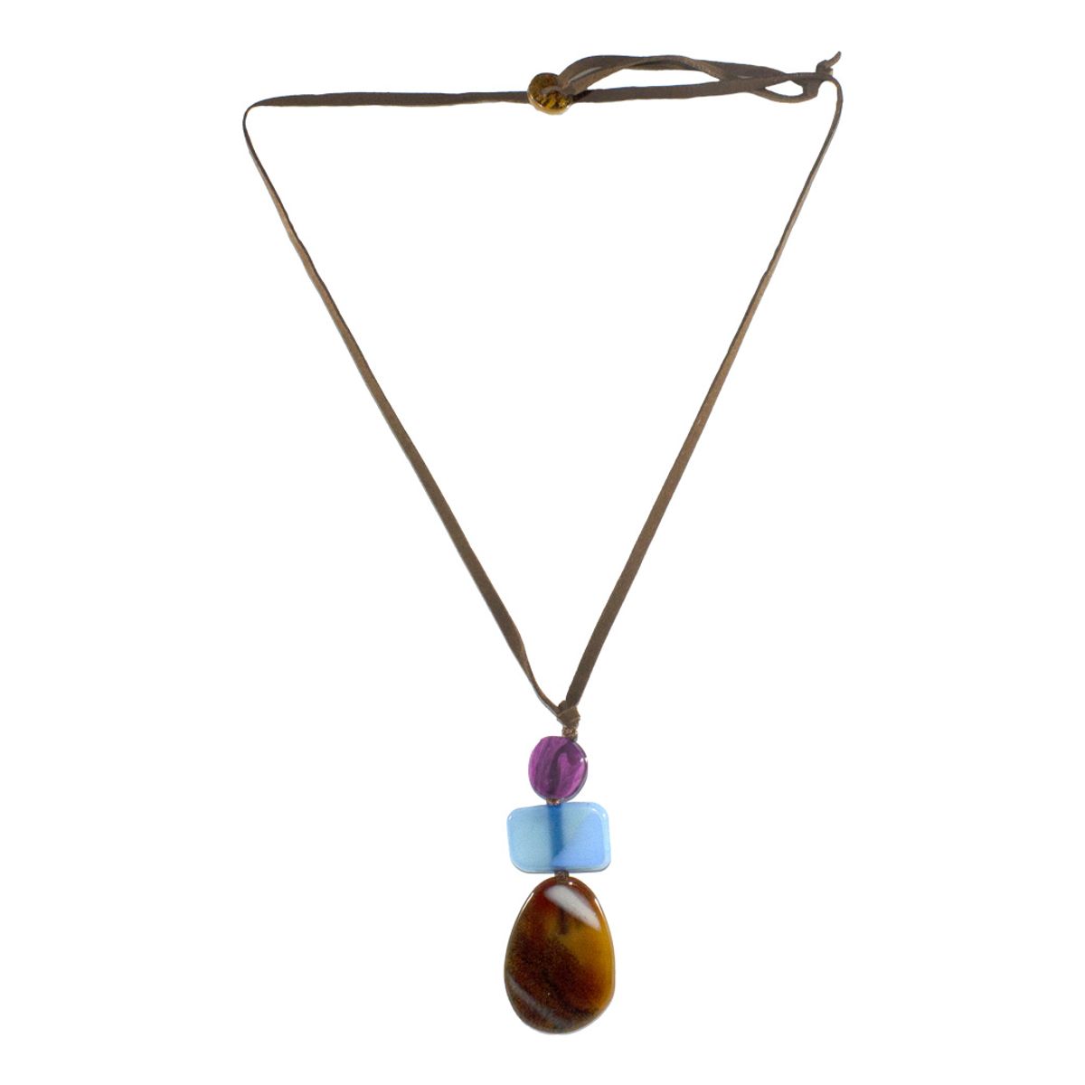 MAILEA - Collar gota rectangular mujer acrílico