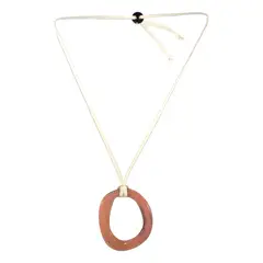 MAILEA - Collar circulo irregular mujer acrílico