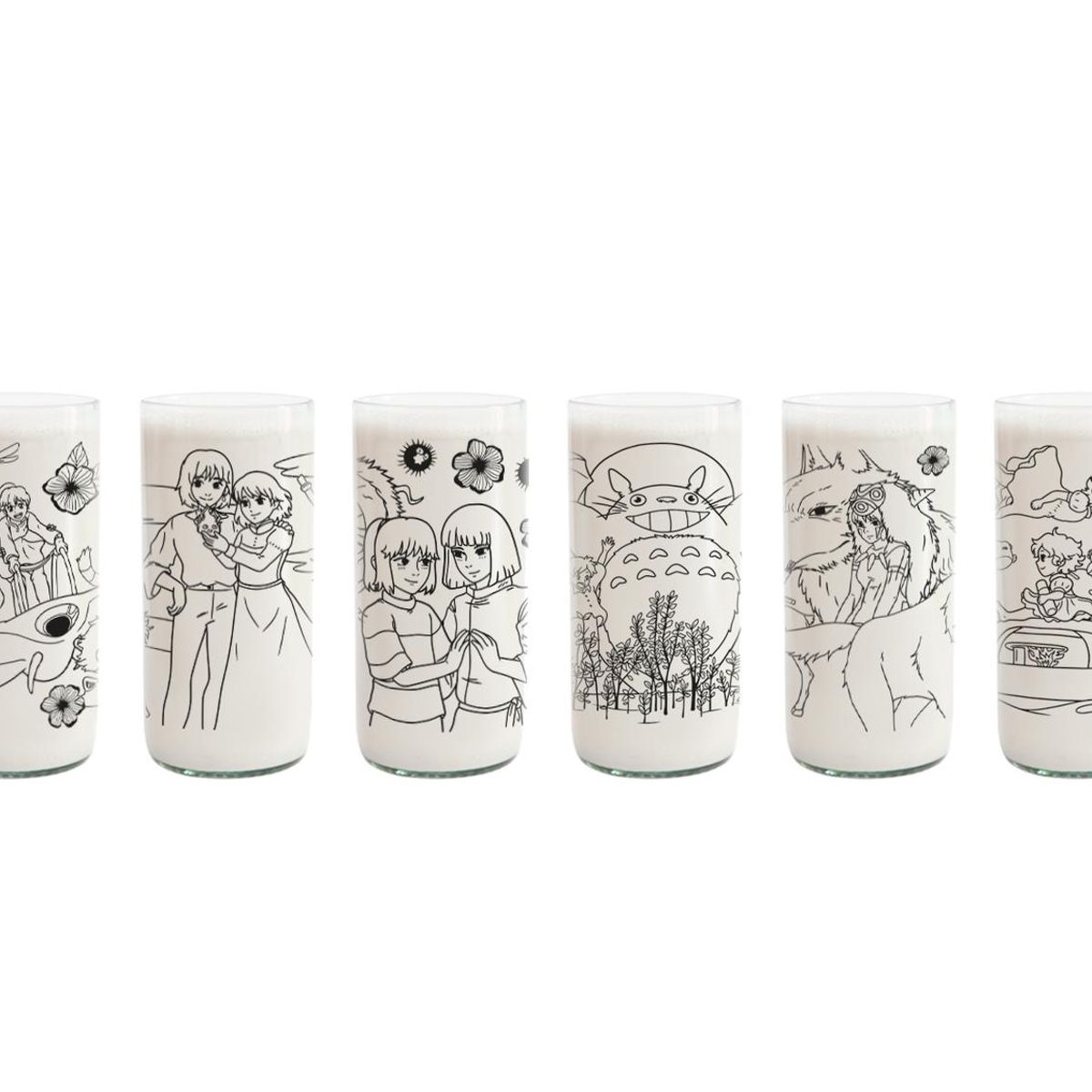 GREEN GLASS - Studio Glass - Juego de 6 Vasos