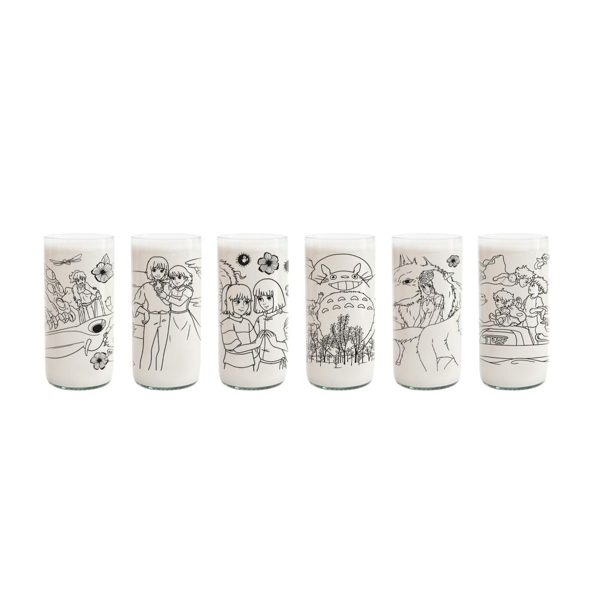 GREEN GLASS - Studio Glass - Juego de 6 Vasos