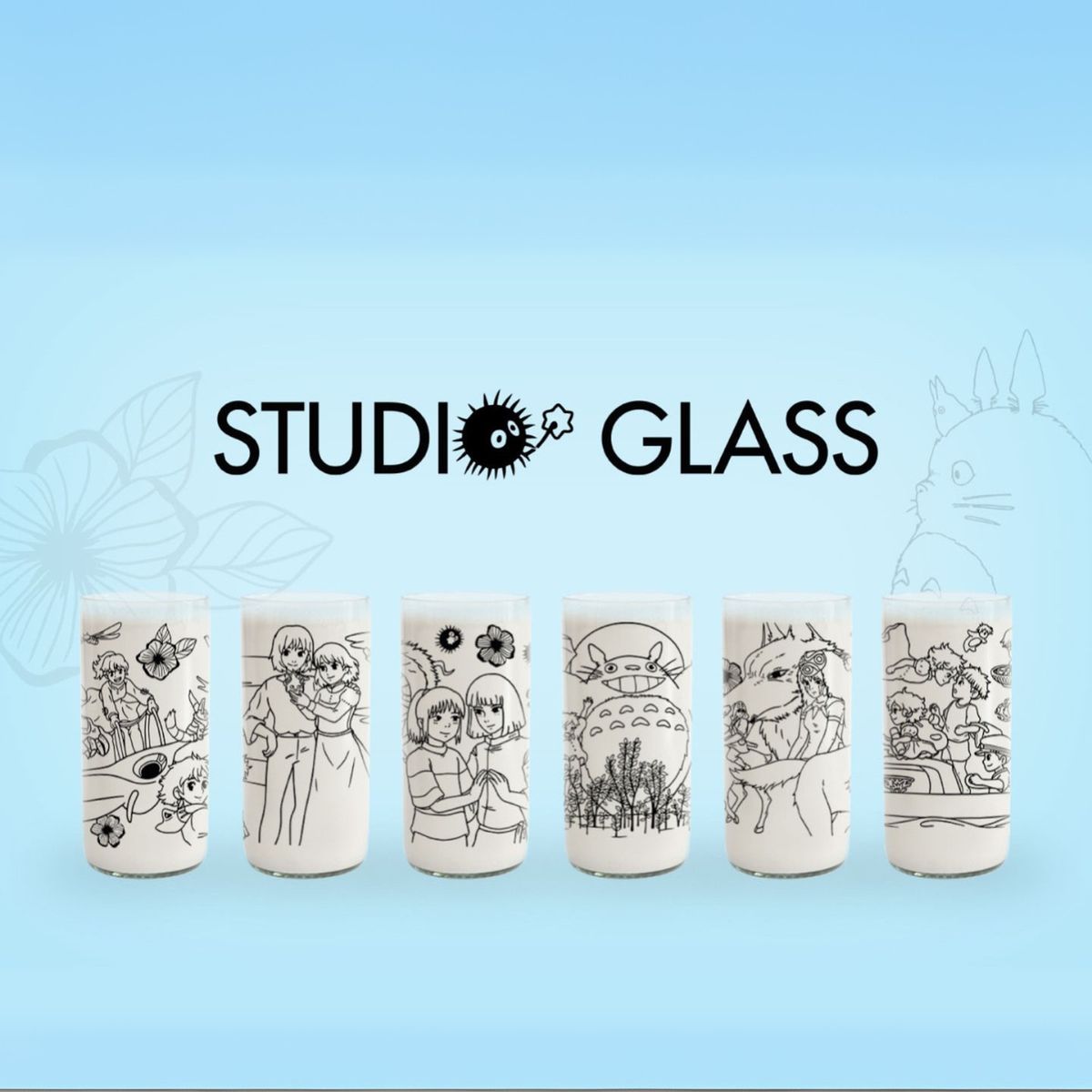 GREEN GLASS - Studio Glass - Juego de 6 Vasos