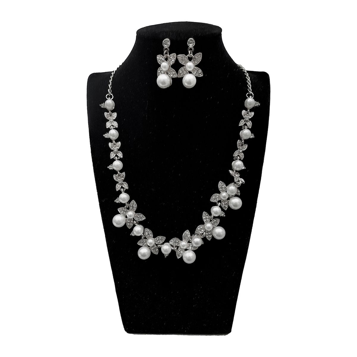 GENERICO - Set De Collar Y Aros Para Dama Dorado