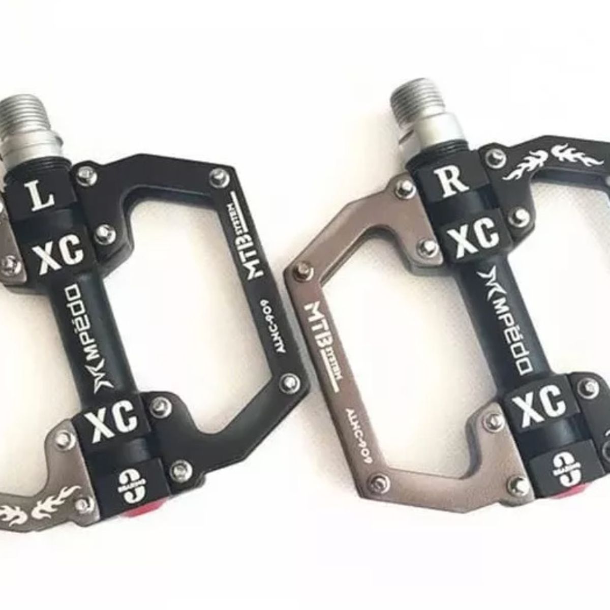 GENERICO - Pedales Bicicleta Mtb Enduro Aluminio Plataforma Con Pines