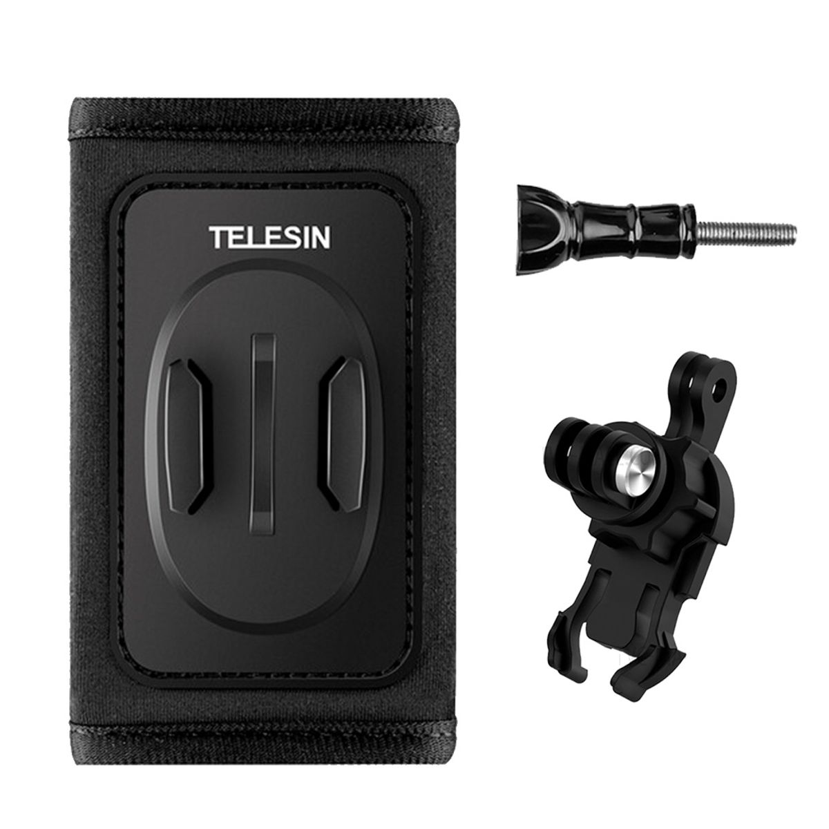 TELESIN - Soporte de GoPro para Mochilas y Soporte Giratorio