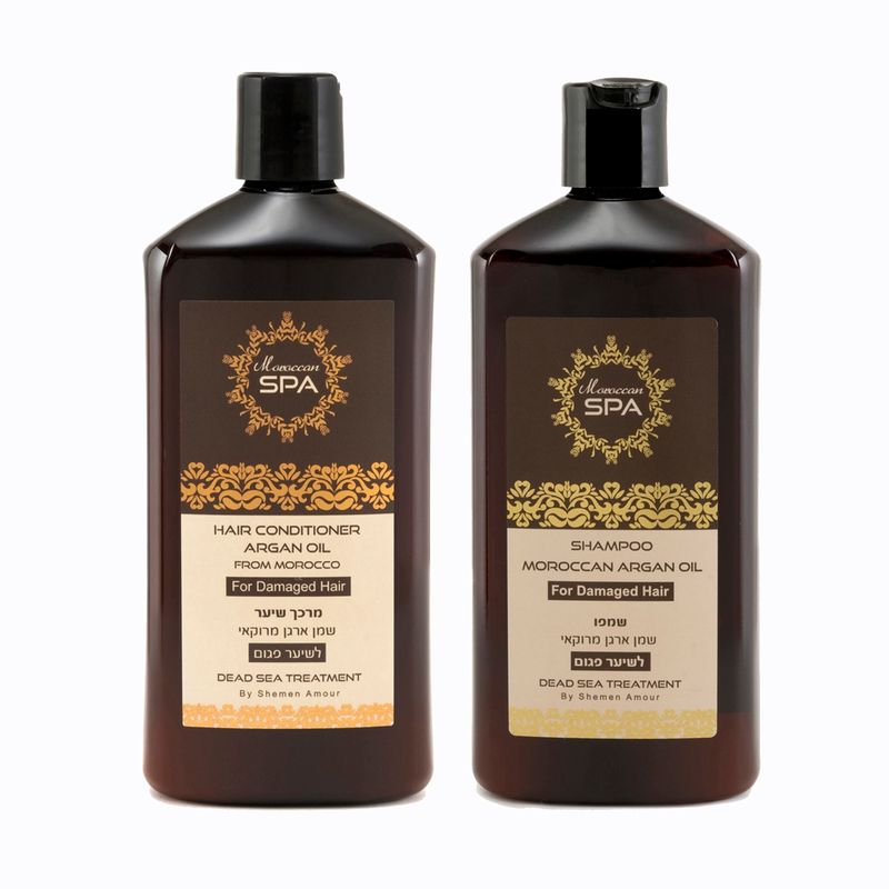 MOROCCAN SPA - Pack Shampoo +Acon  Moroccan Argan Mar Muerto C Dañado