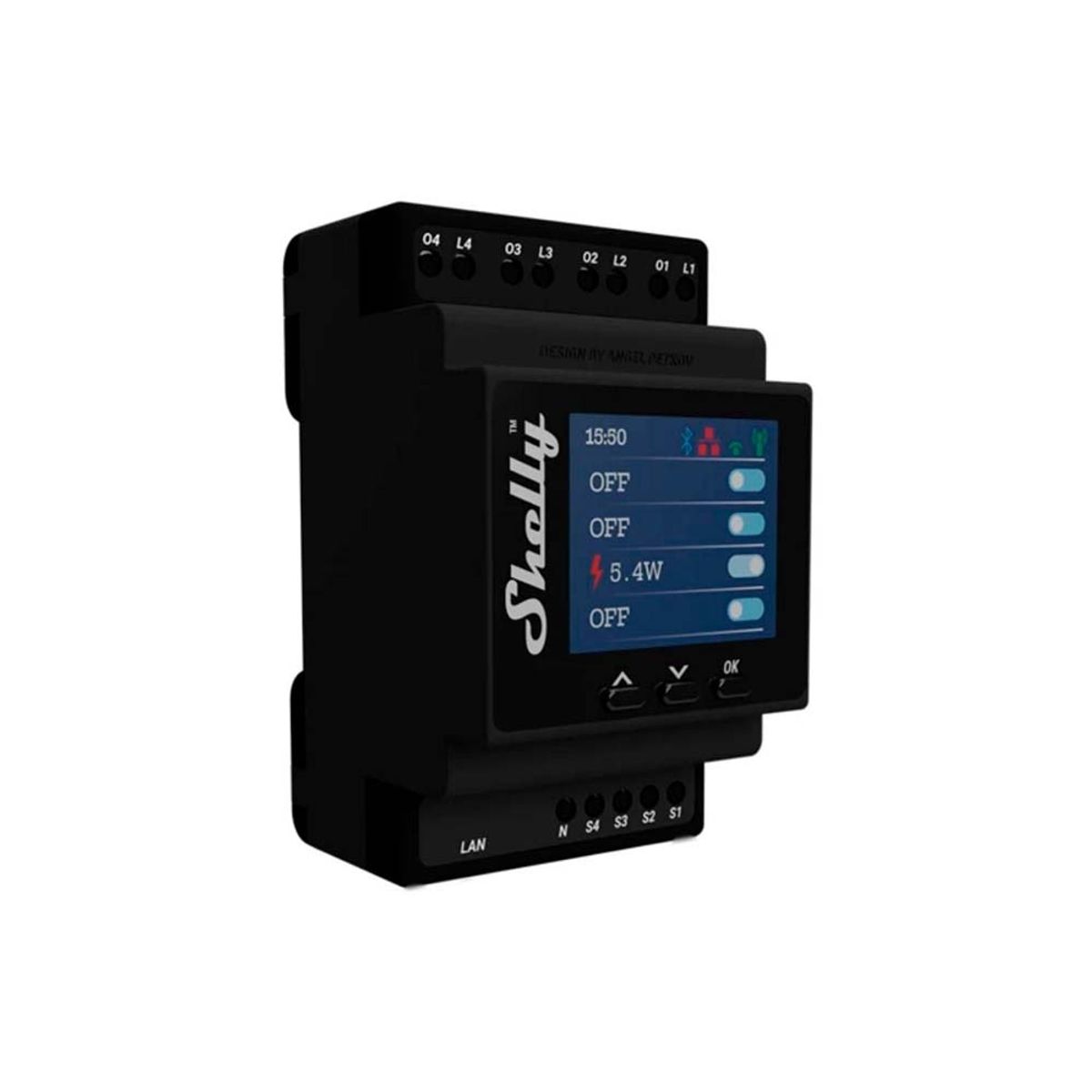 SHELLY - Interruptor inteligente Pro 4PM Shelly