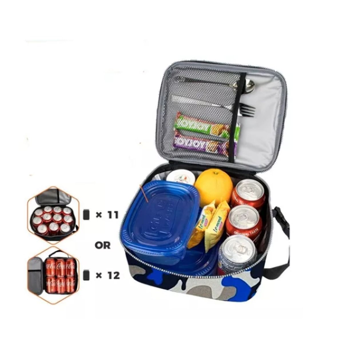 ESHOPANGIE - Lonchera Térmica Portátil Hombre Bolsa Del Almuerzo  Azul