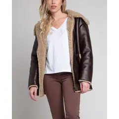 MOMCHIC - Chaqueta gamulan café