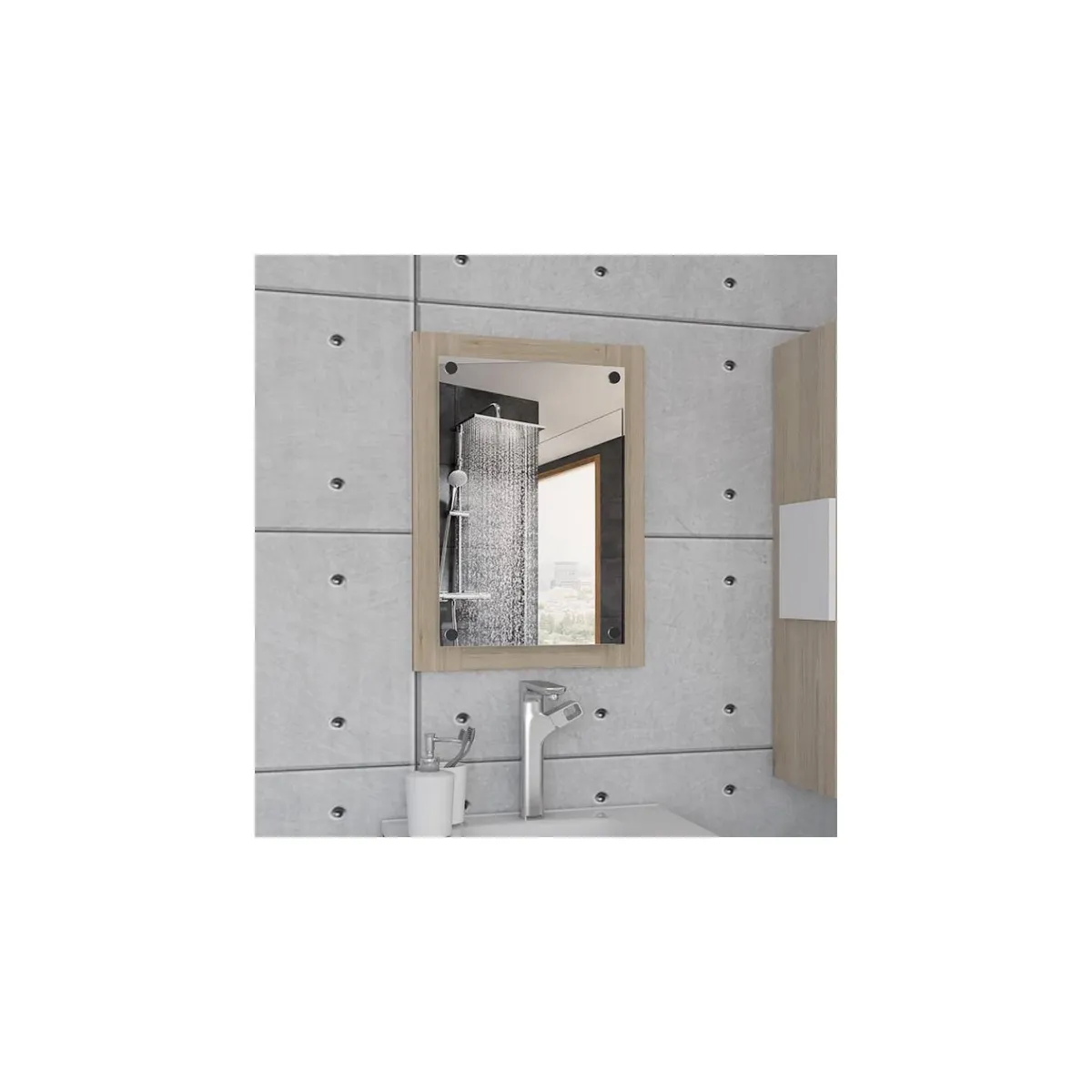 FMFURNITURE - Espejo Rectangular 70x50.2x3.9 cm