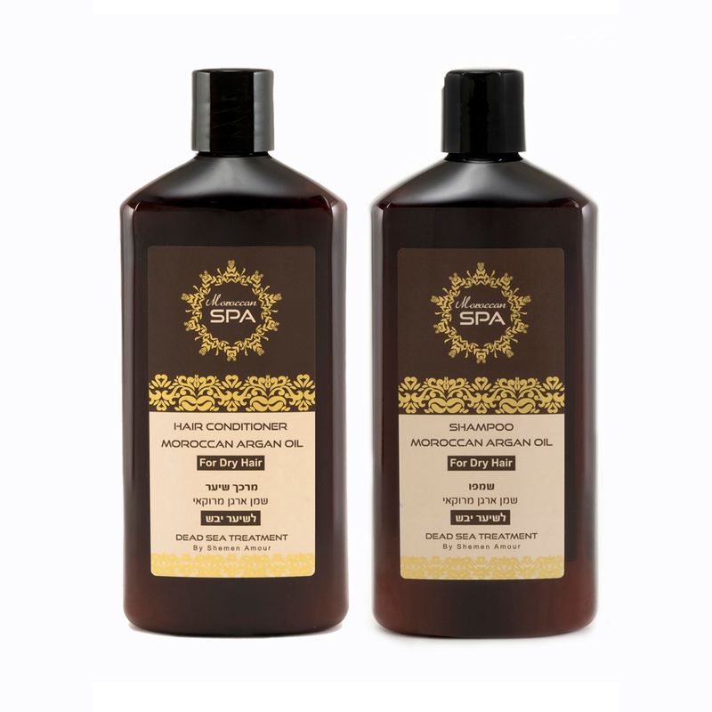 MOROCCAN SPA - Pack Shampoo y Acond  Moroccan Argan Mar Muerto CSeco
