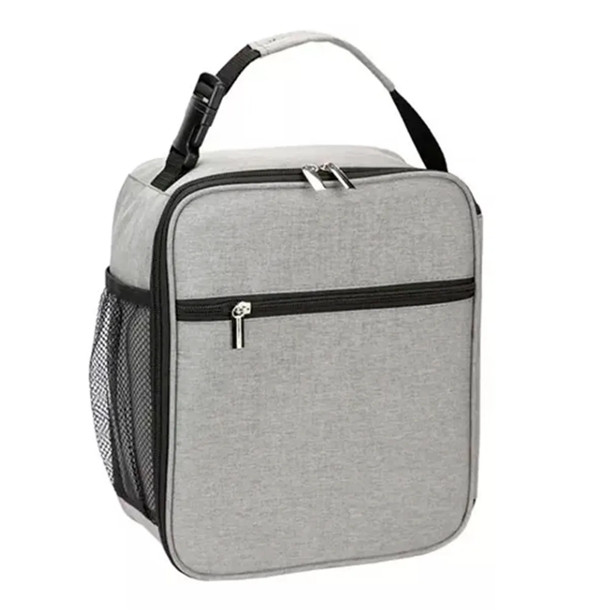 ESHOPANGIE - Lonchera Térmica Portátil Hombre Bolsa Del Almuerzo Gris
