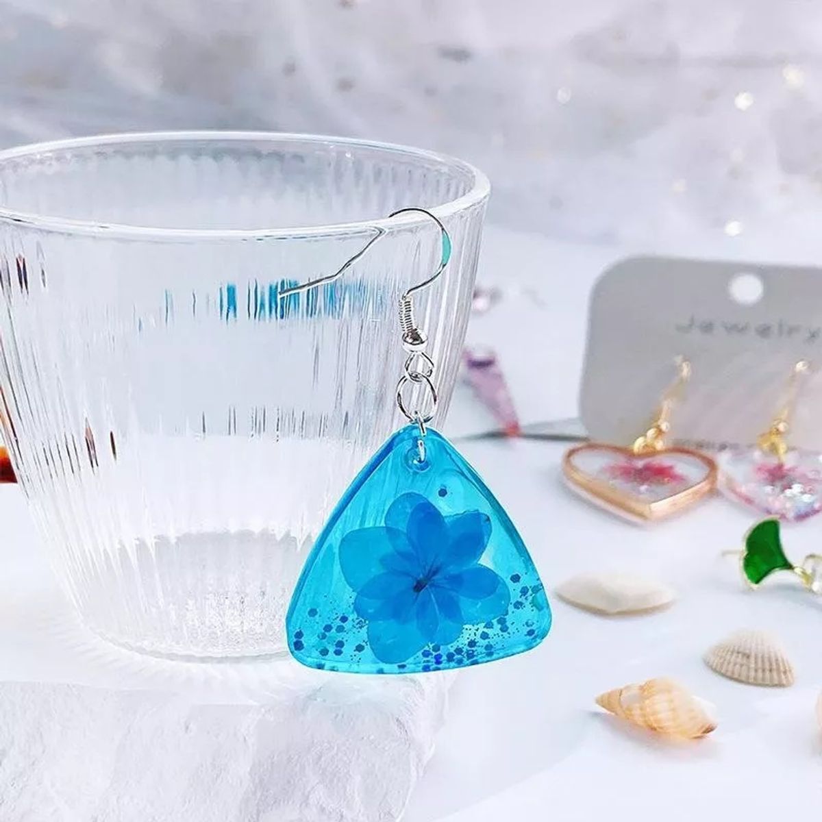 GENERICO - Molde Silicona Resina Uv Collar Llavero Figuras Geométricas