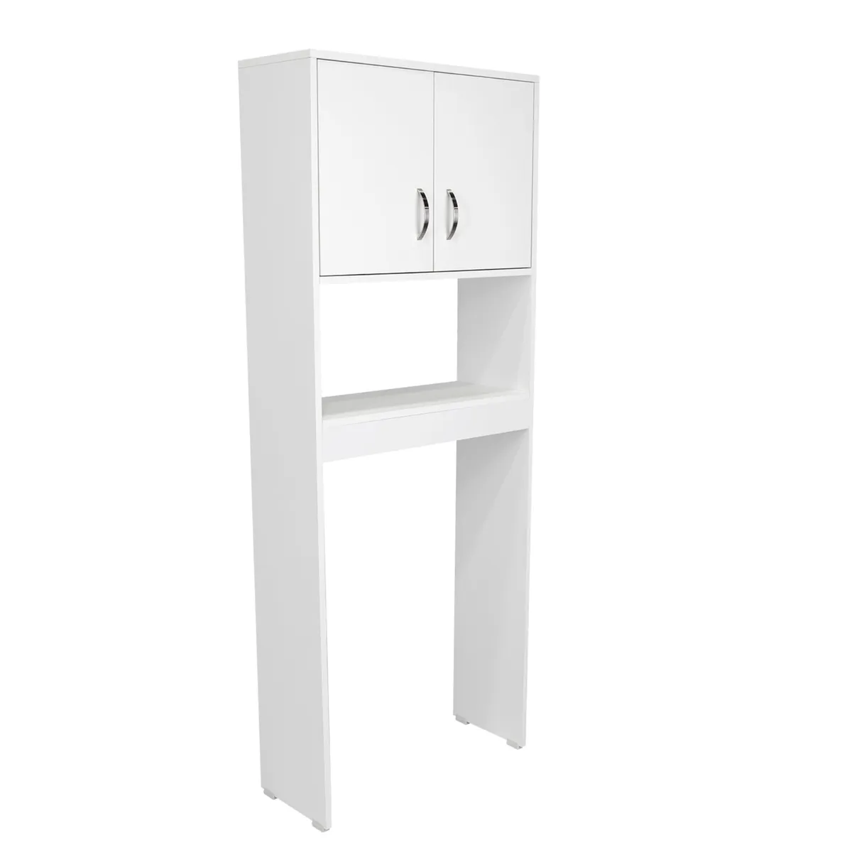 FMFURNITURE - Optimizador De Baño 2 Puertas - Blanco 160x63.1x25 cm