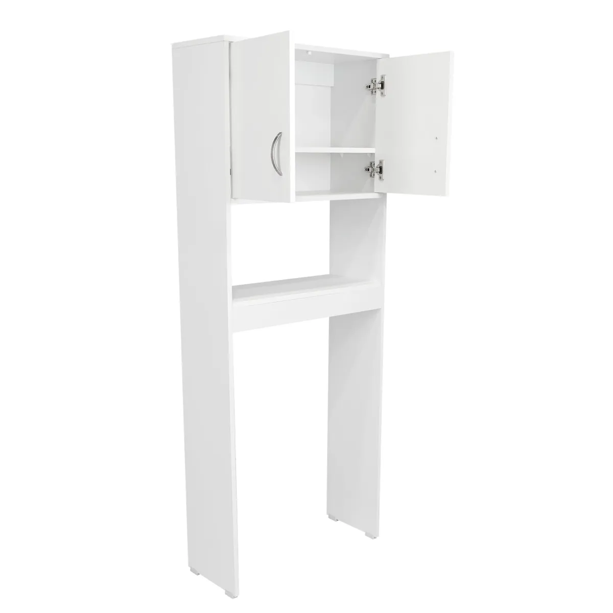 FMFURNITURE - Optimizador De Baño 2 Puertas - Blanco 160x63.1x25 cm