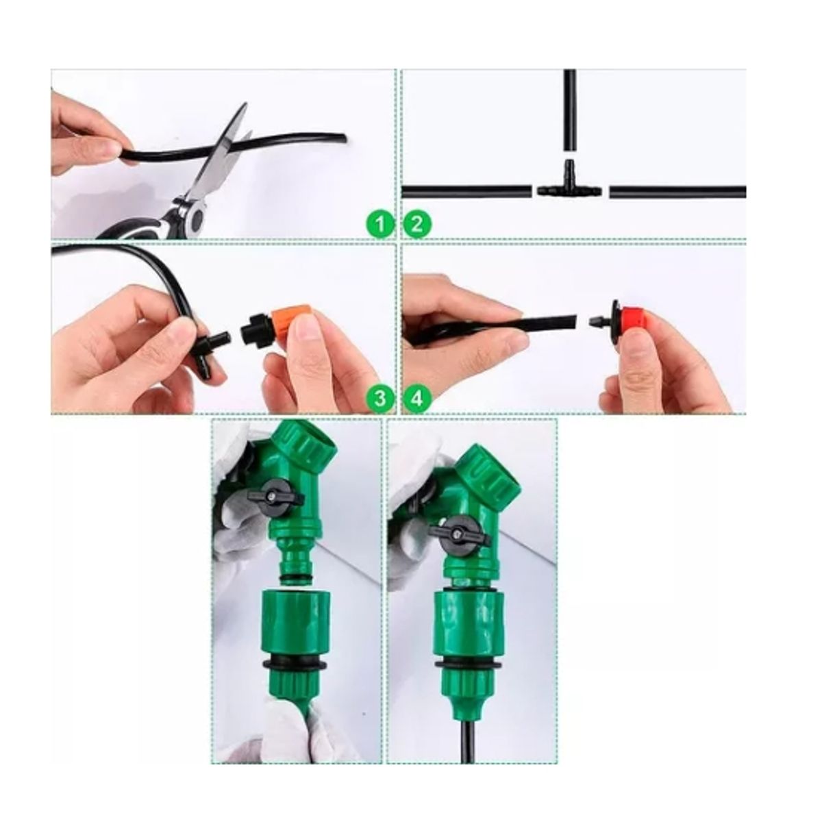 ESHOPANGIE - Kit De Riego Sistema Automático Goteo 40m 164pcs