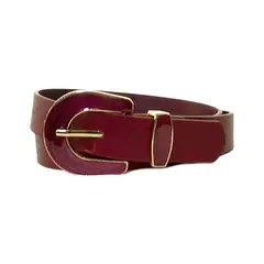 MAILEA - Cinturon heb. redonda mujer rojo