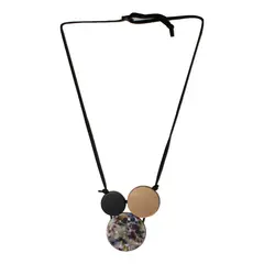 MAILEA - Collar 3 placas mujer acrílico
