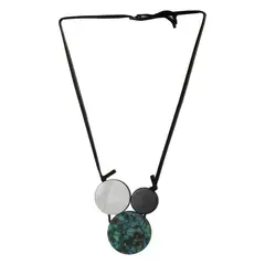 MAILEA - Collar 3 placas mujer acrílico
