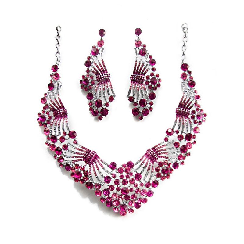 GENERICO - Set De Collar Y Aros Para Fiesta Gala
