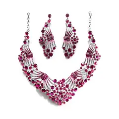 GENERICO - Set De Collar Y Aros Para Fiesta Gala