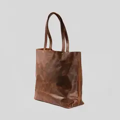 TRAUKO - Cartera Cuero Mujer Café Pompeia