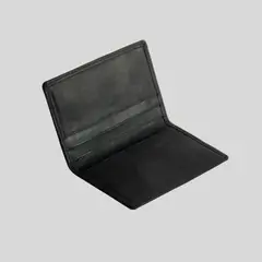 TRAUKO - Tarjetero Unisex Cuero Negro Porto
