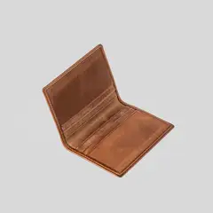 TRAUKO - Tarjetero Unisex Cuero Café Porto