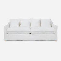 Sofá Pangrati Edición Limitada 3,5 Cuerpos Lino Blanco