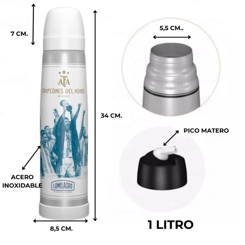 LUMILAGRO - Termo de Acero Inox 1 LT argentina