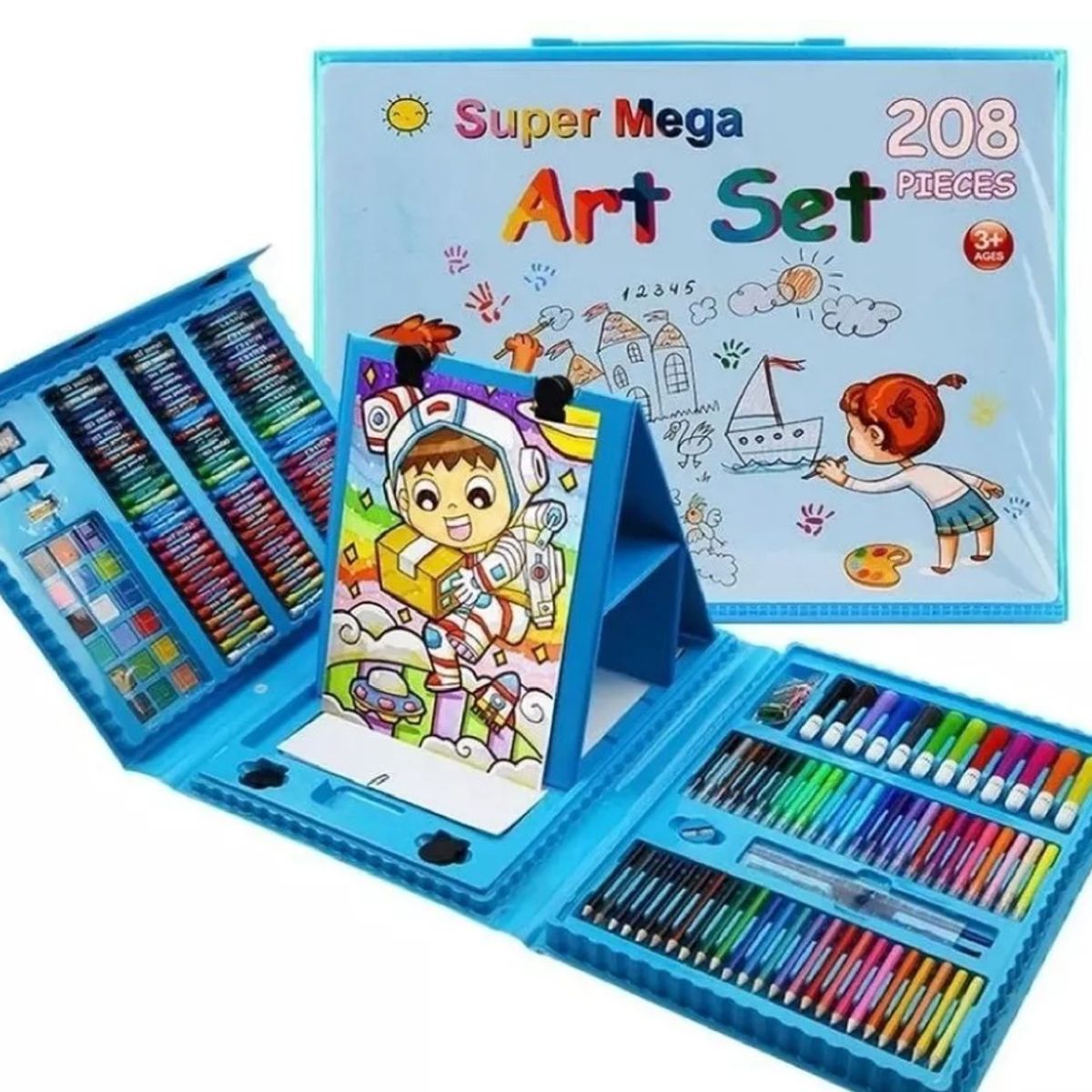 GENERICO - Set Dibujo Portátil 208 Piezas De Arte Para Niños Kit