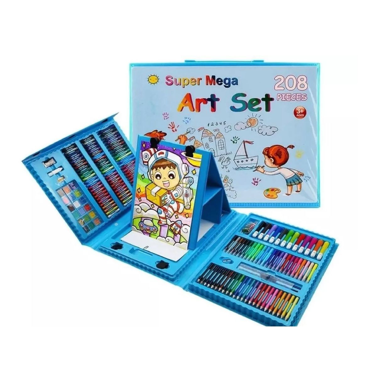 GENERICO - Set Dibujo Portátil 208 Piezas De Arte Para Niños Kit