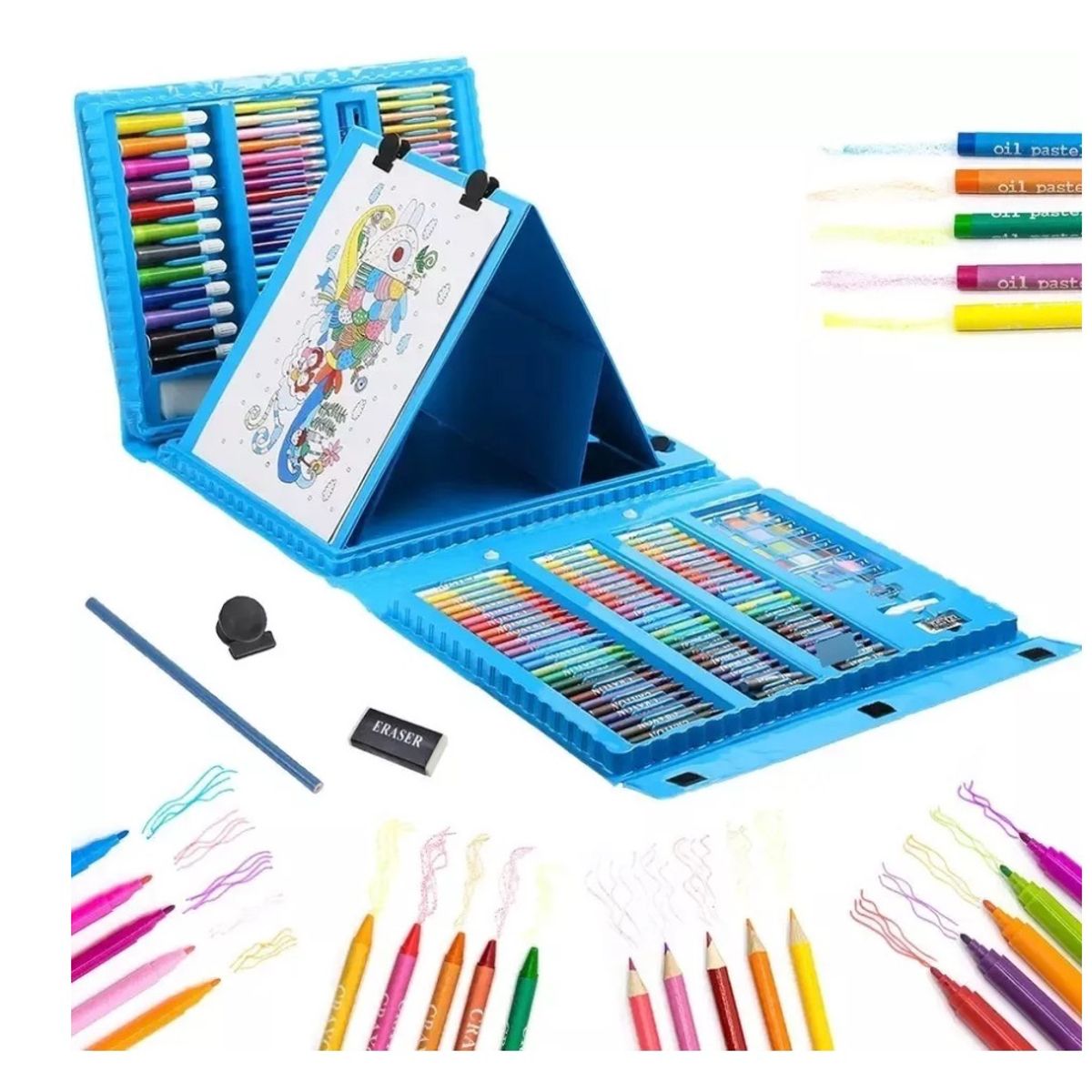 GENERICO - Set Dibujo Portátil 208 Piezas De Arte Para Niños Kit