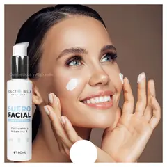 DOLCE BELLA - Suero facial con filtro solar colágeno y vitamina E.-