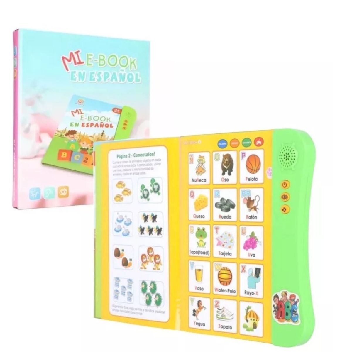 GENERICO - Libro Interactivo Con Sonido En Español Niños Aprendizaje