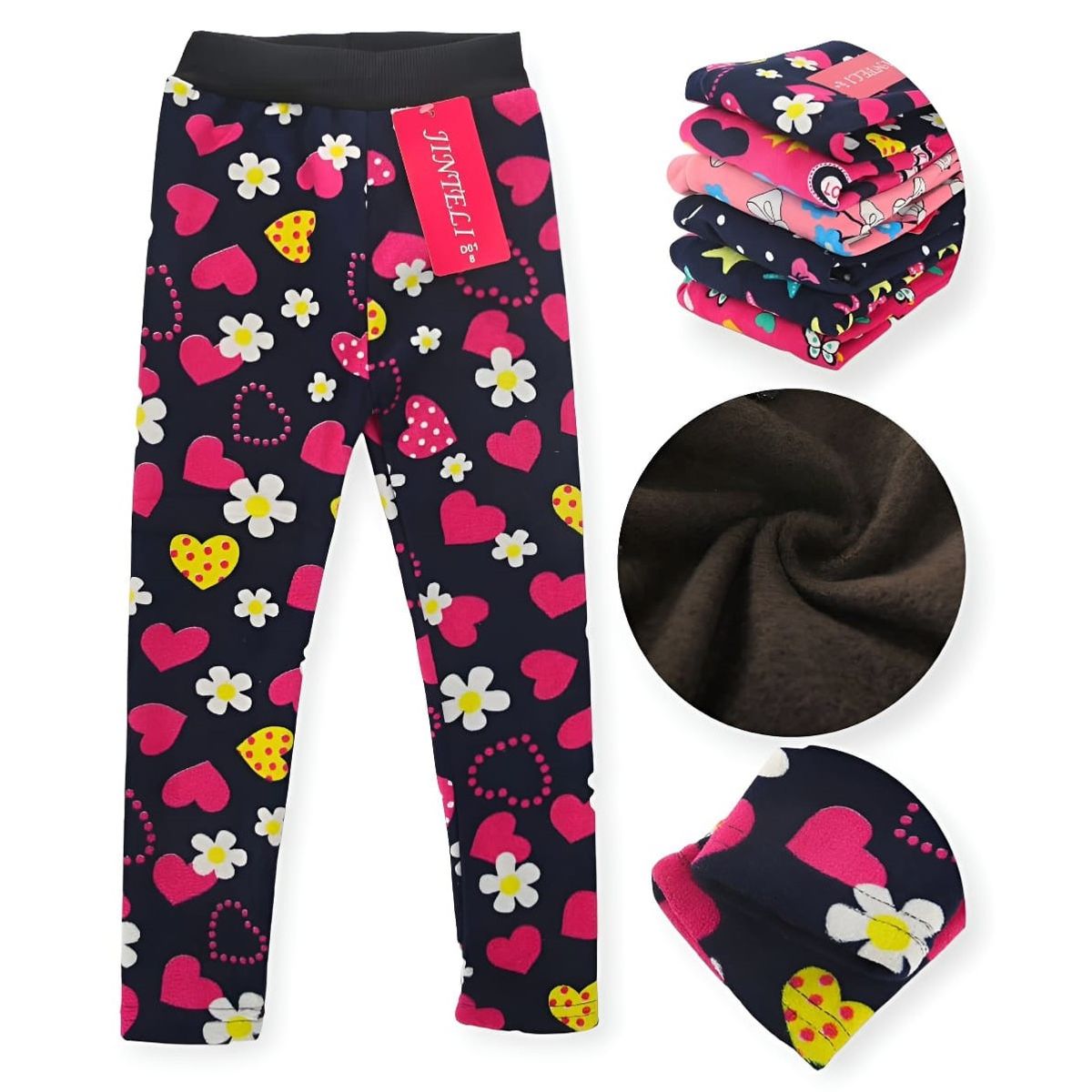 AGW - Pack 3 Calzas Niña Estampada Diseños Variados Chiporro Polar