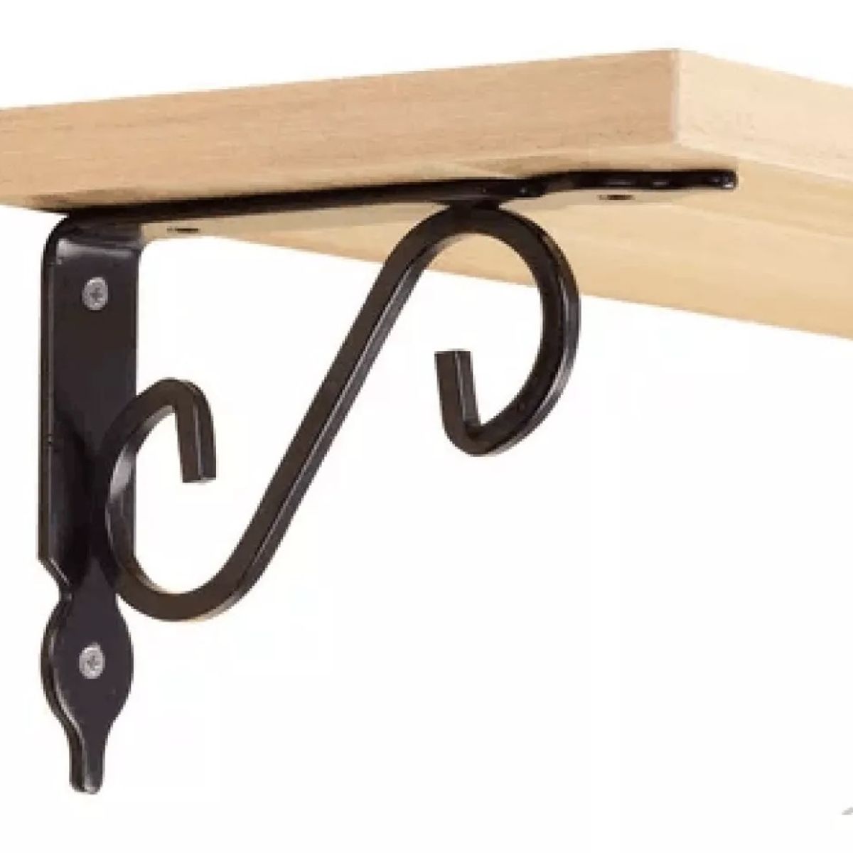 GENERICO - 2x Escuadras Repisa Fierro Forjado Tamaño pequeñas Nuevas