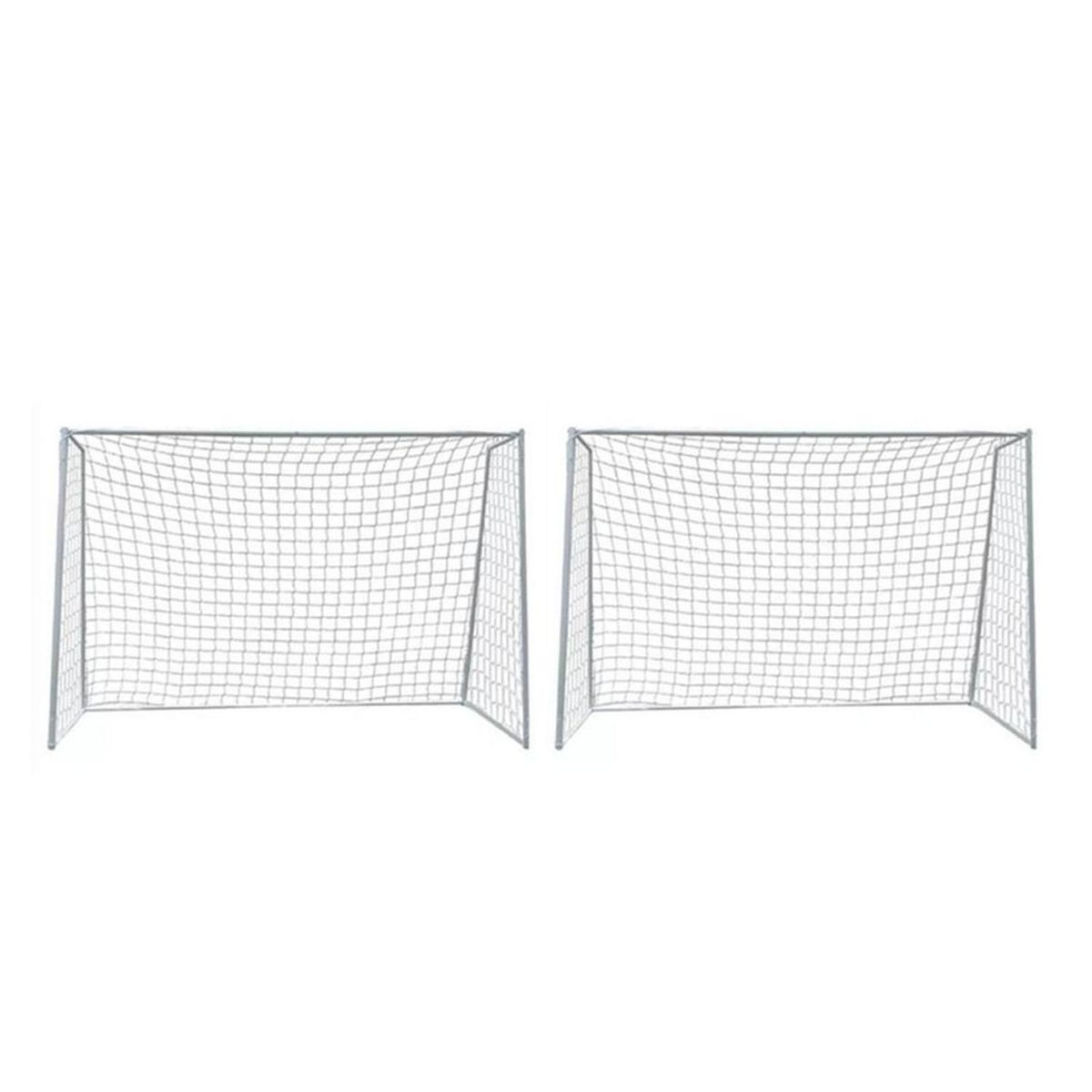 AUCKLAND OUTDOOR - Pack 2 Arcos Futbol Baby Metalico Fierro Red 3X2 Metros
