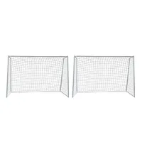 Pack 2 Arcos Futbol Baby Metalico Fierro Red 3X2 Metros